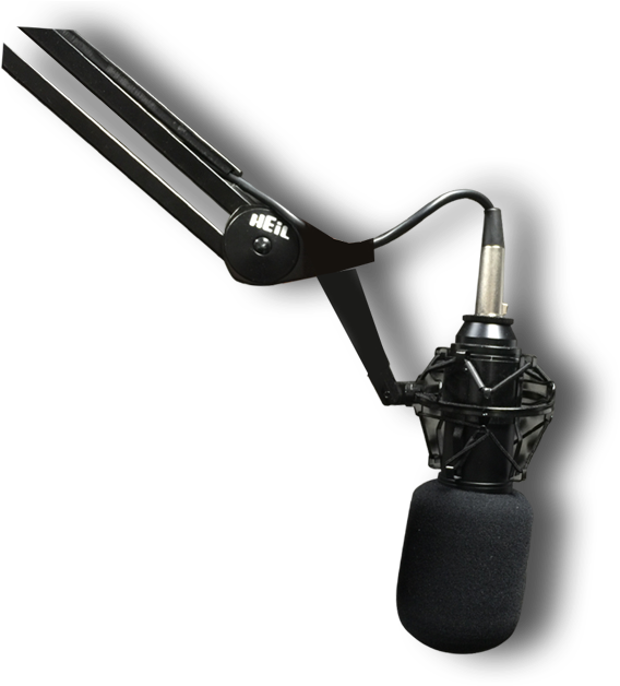 Radio Station Microphone Png - Radio Studio Microphone Png Clipart (568x628), Png Download