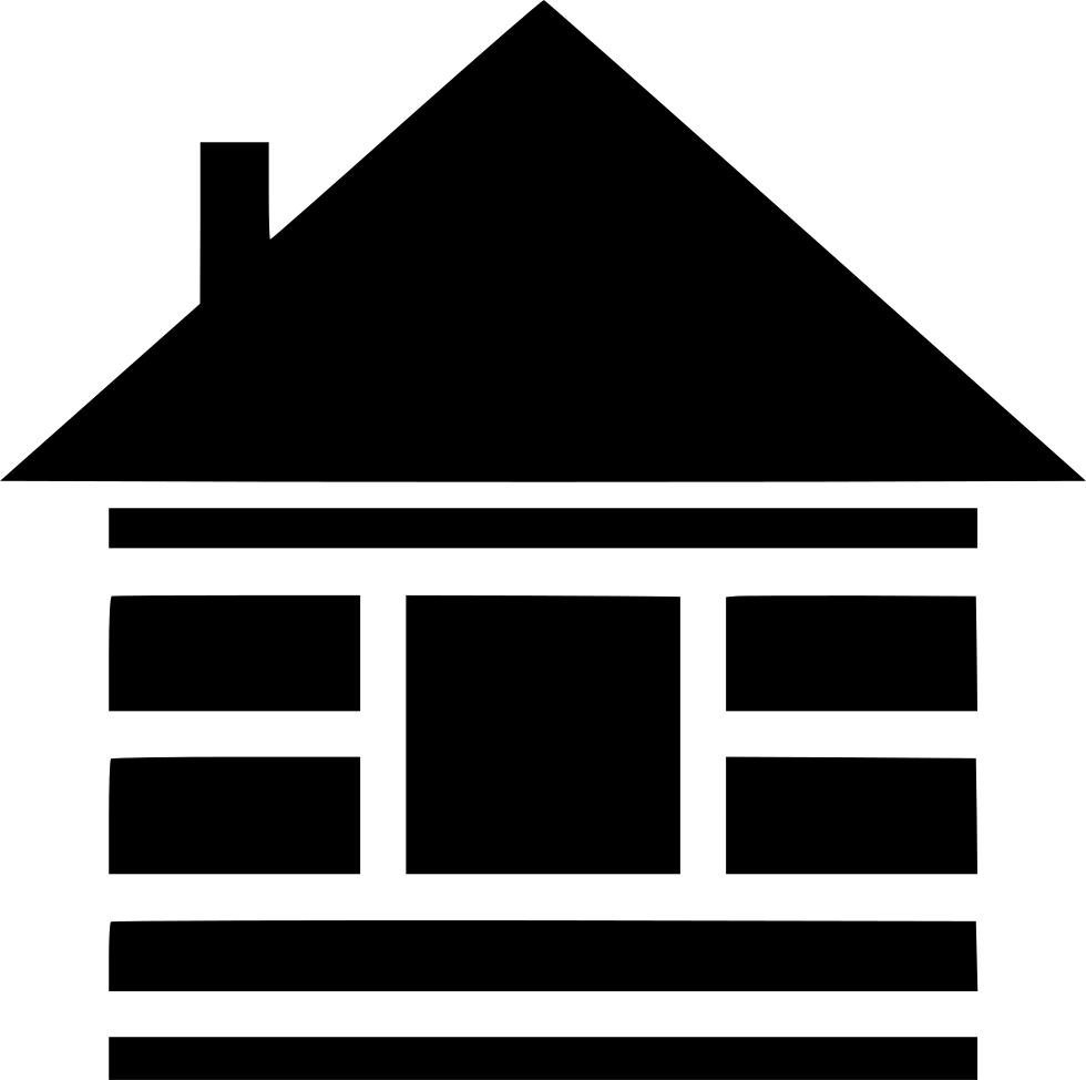 Svg File Cabin - Cabin Icon Svg Clipart (980x974), Png Download