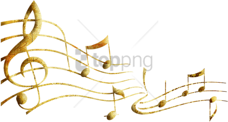Free Png Gold Music Notes Png Png Image With Transparent - Notas ...