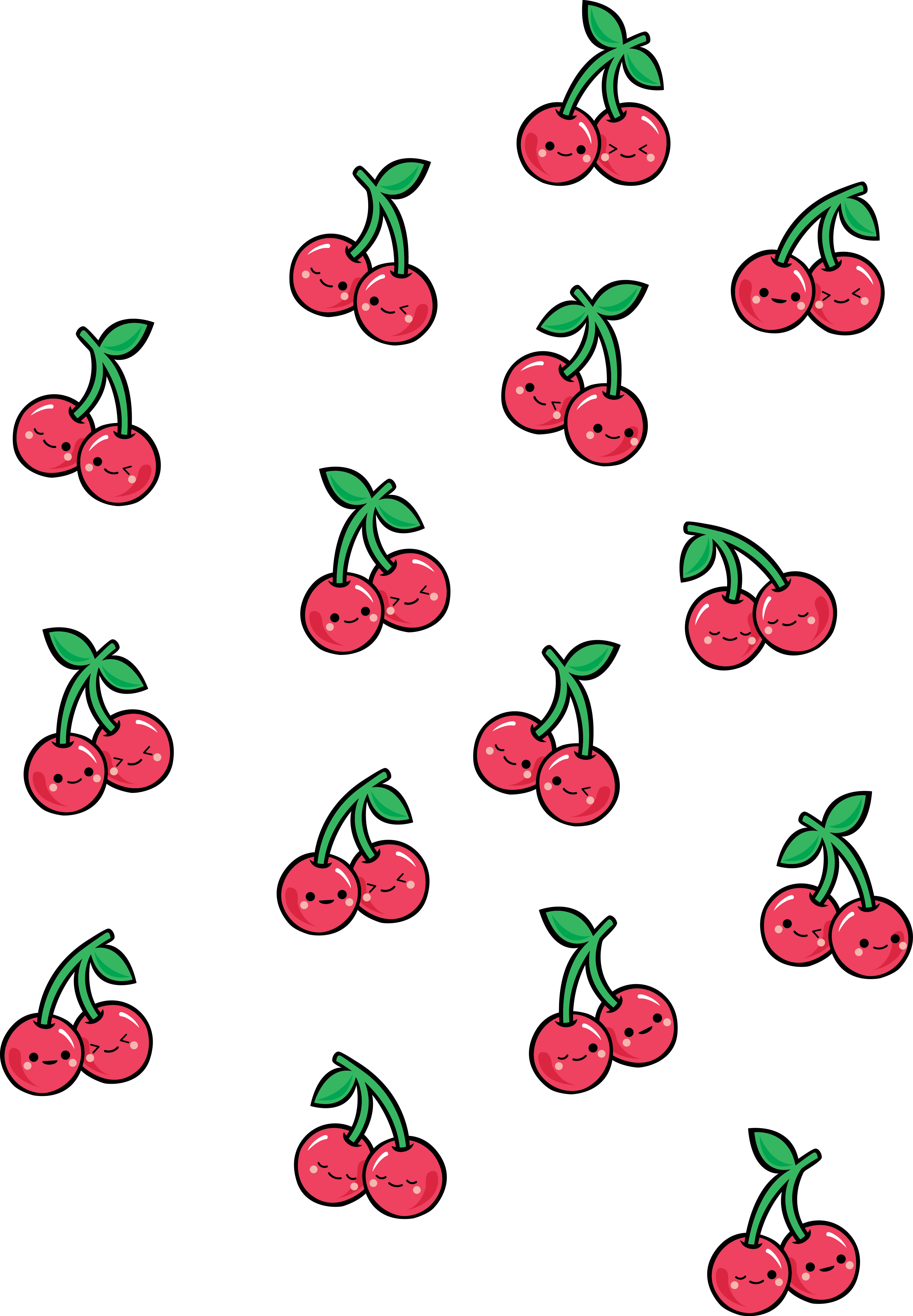 Cherries Clipart Cheeky - Png Download (3553x5120), Png Download