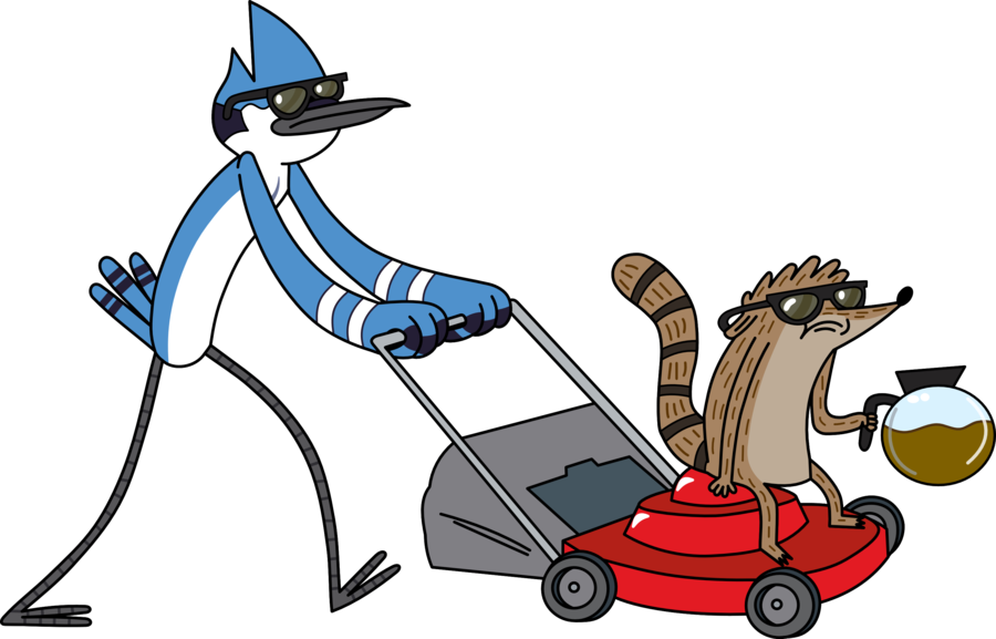 Mordecai And Rigby Cool - Regular Show Png Clipart (900x577), Png Download