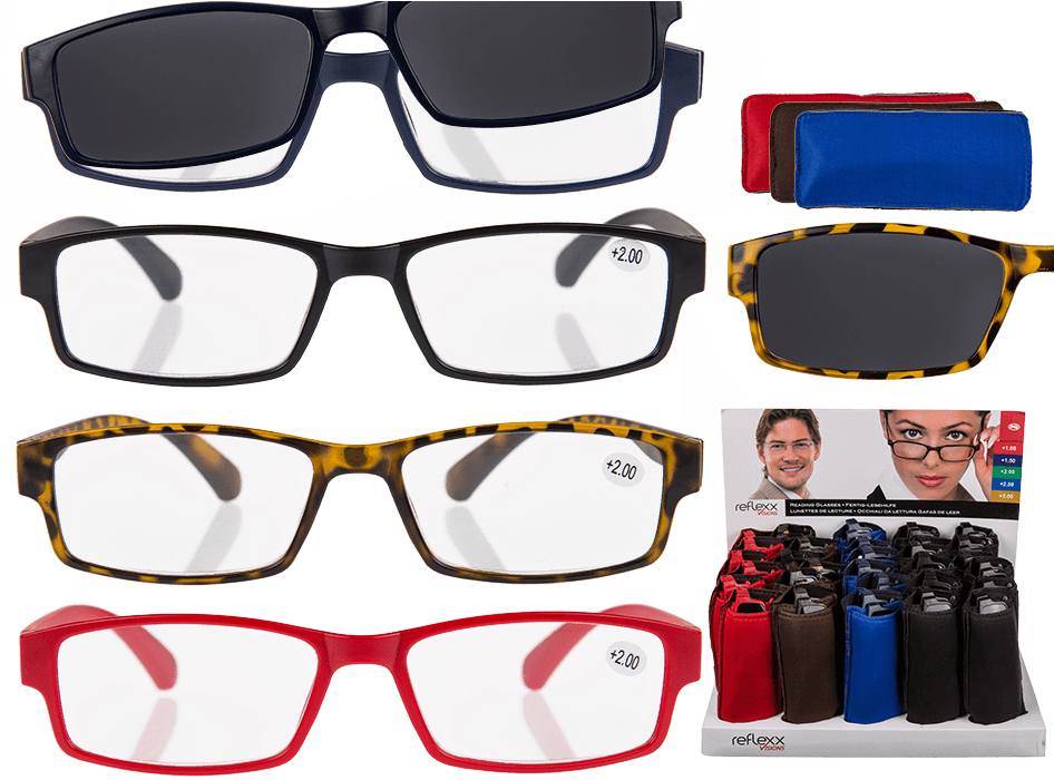 945 X 709 8 0 - Reading Glasses With Magnetic Sunglasses Clipart (945x709), Png Download