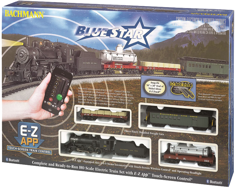 Blue Star Ho Train Set E-z App™ Train Control - Electric Ho Scale Train Set Clipart (1020x765), Png Download