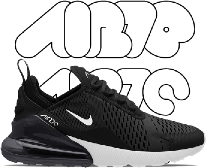Transparent Nikes Swoosh White - Nike Air Max 270 Clipart (750x750), Png Download