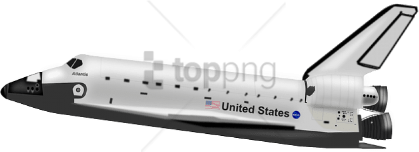 Free Png Download Space Shuttle Atlantis Png Images - Space Shuttle Transparent Background Clipart (850x425), Png Download