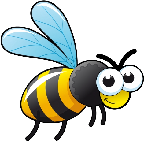 Cartoon Png Bee Clipart (914x763), Png Download