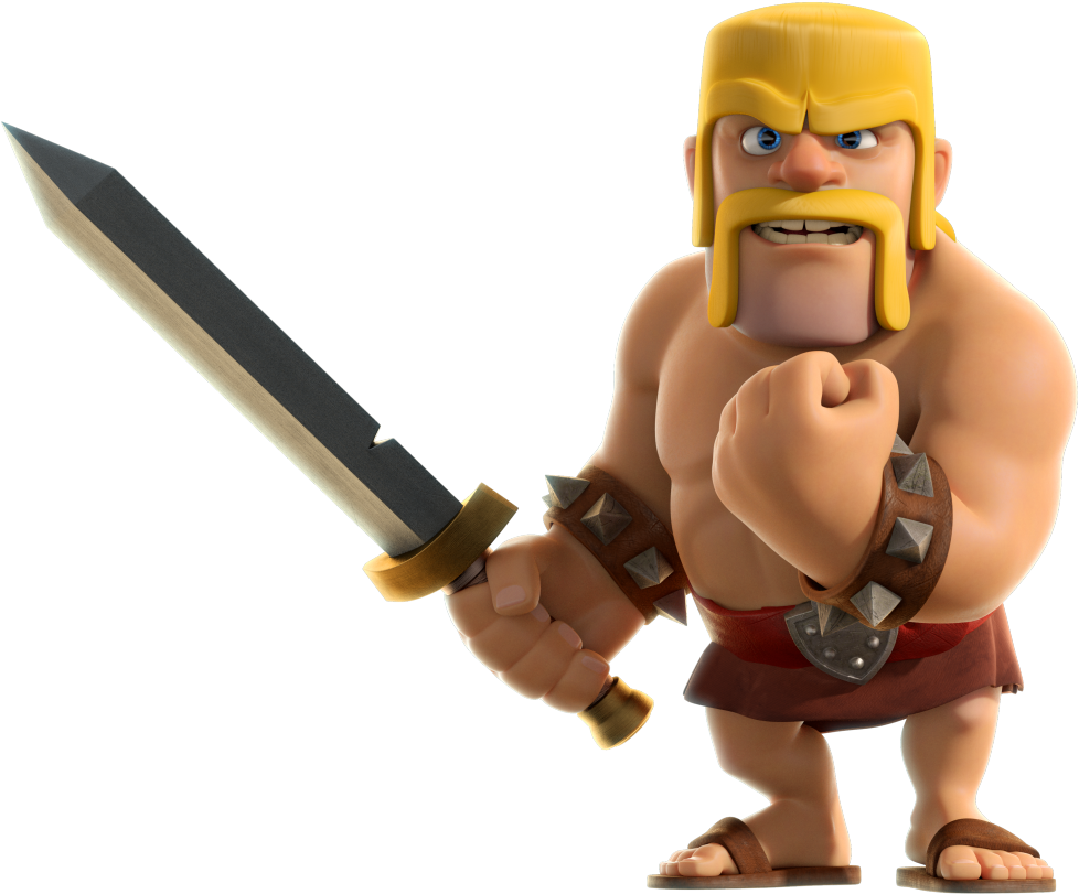 Clash Of Clans Barbarian Clipart (1024x1024), Png Download