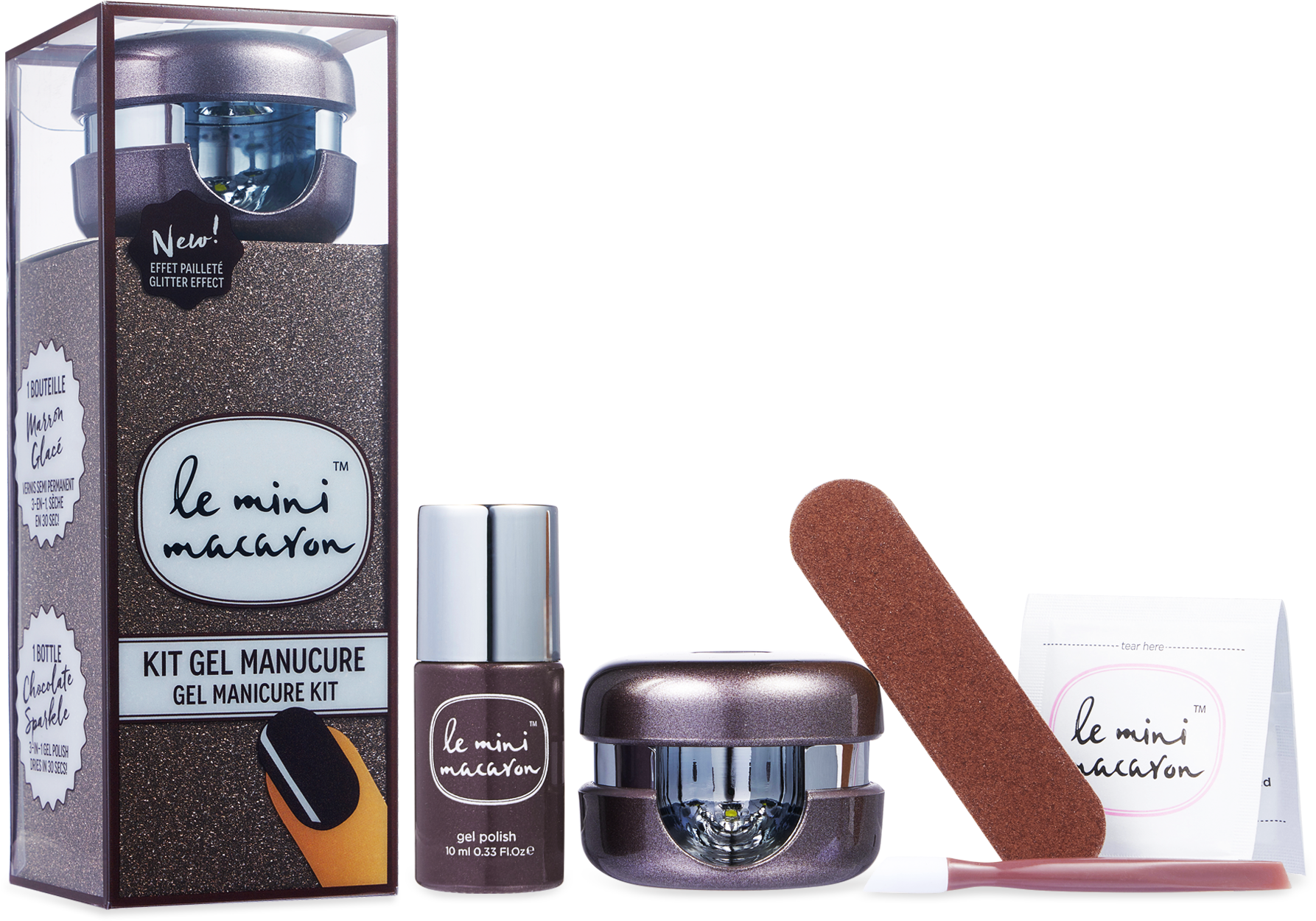 Gel Manicure Kit - Mini Macaron Marron Glace Clipart (1786x1250), Png Download