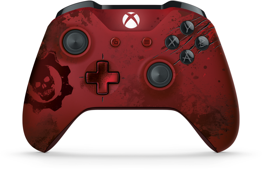 Xbox Wireless Controller Limited Edition Gears Of War - Xbox Controller Gears Of War Clipart (1080x720), Png Download