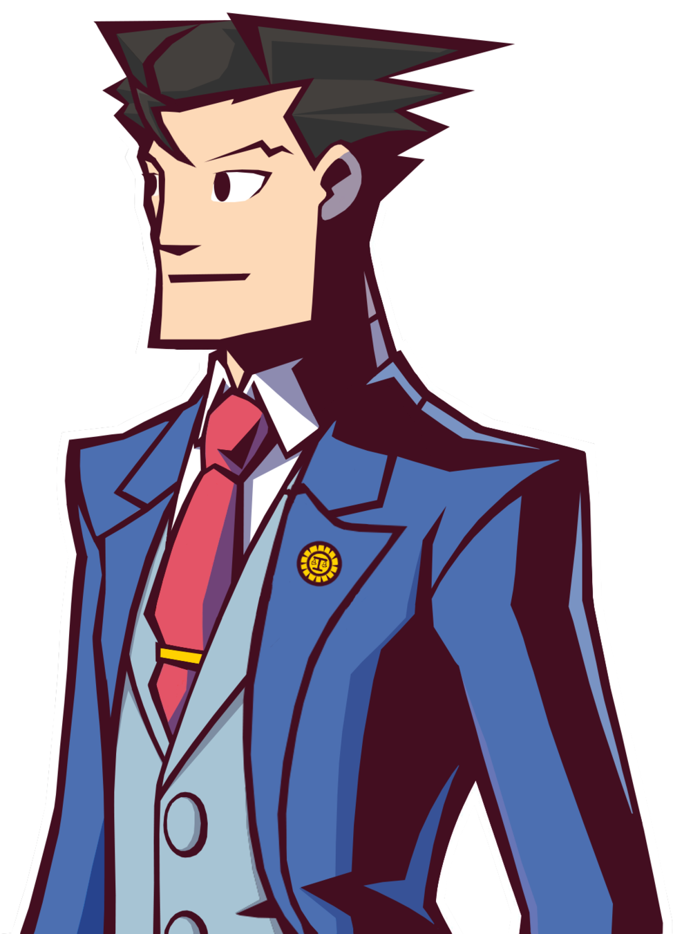 Ace Attorney Phoenix Wright - Green Detective Ghost Trick Clipart (974x1351), Png Download