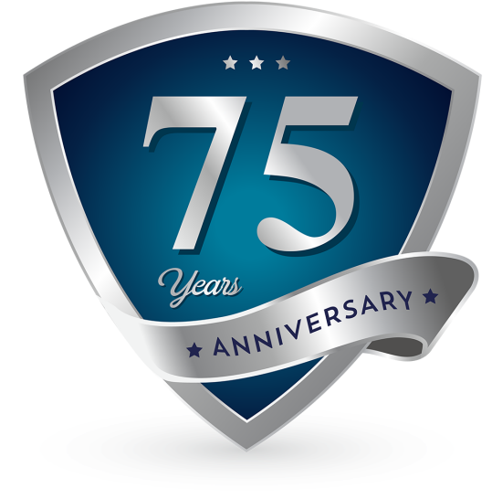 75th Anniversary Badge Logo Icon Eps File - 25th Anniversary Logo Png Clipart (640x640), Png Download
