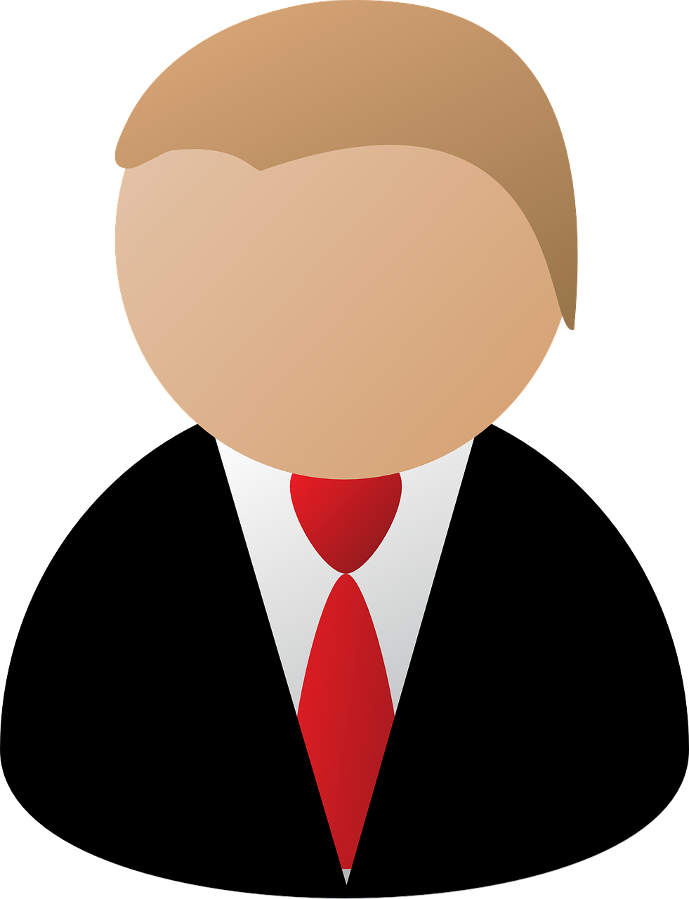 Tie Suit Business Man Red Png Image - Clip Art Business Man Transparent Png (981x1280), Png Download