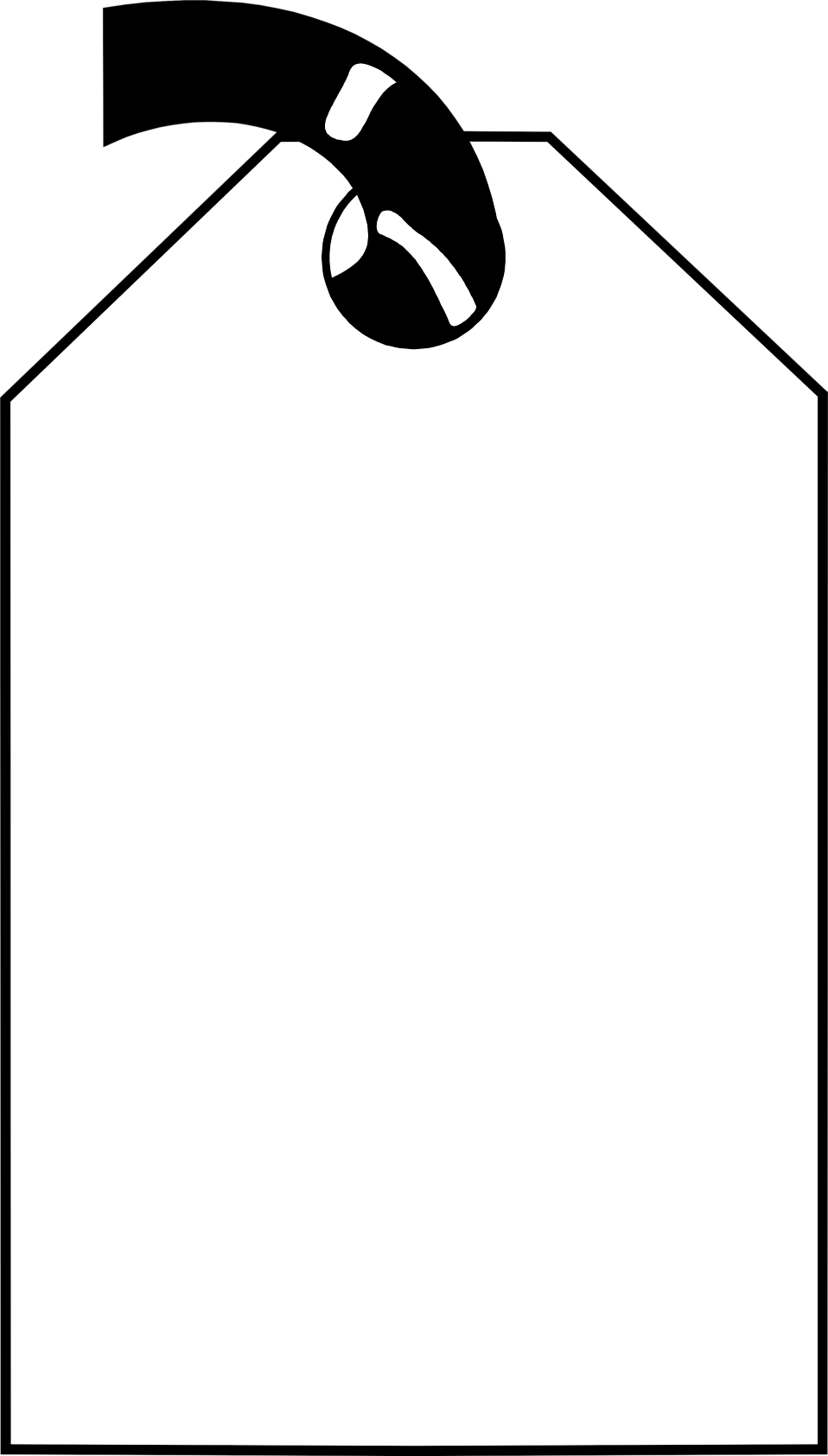 958 X 1685 2 0 - Sale Tag Clip Art - Png Download (958x1685), Png Download