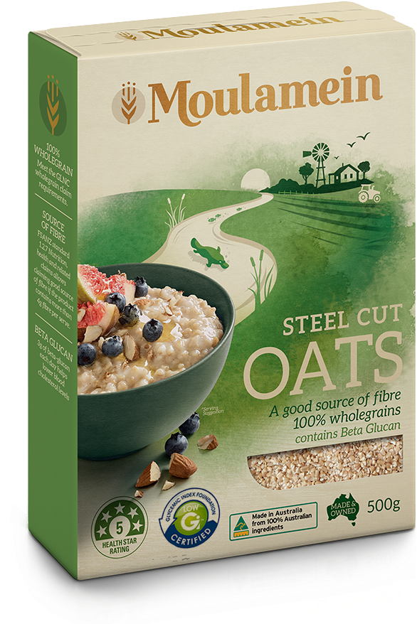 Steel-cut Oats Derives Its Name From The Process By Clipart (720x877), Png Download