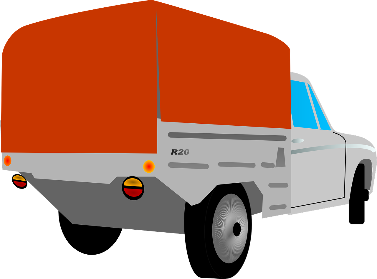 Pickup Truck Transportation Png Image - Truck Clip Art Transparent Png (1280x950), Png Download