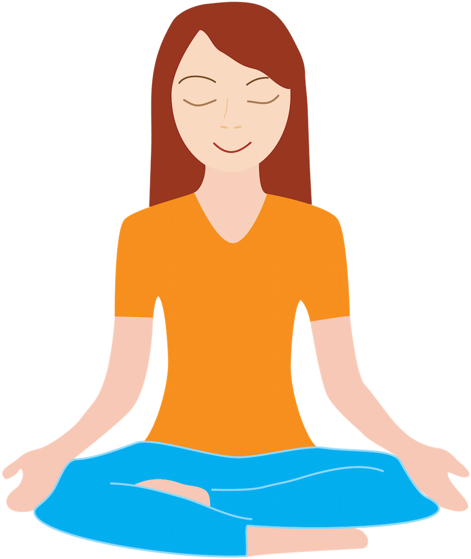 Meditation Clipart Deep Breath - Meditation Clip Art - Png Download (797x946), Png Download