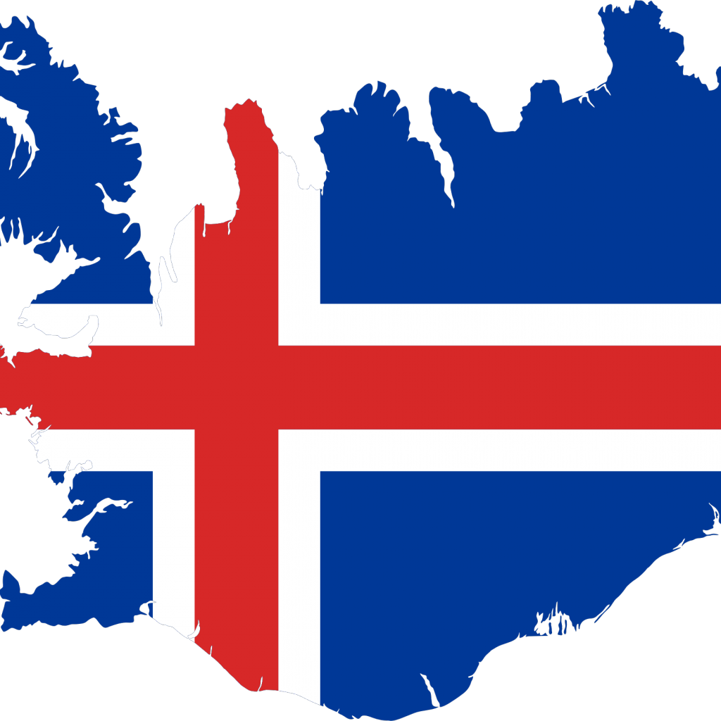 Iceland Map And Flag Clipart (1024x1024), Png Download
