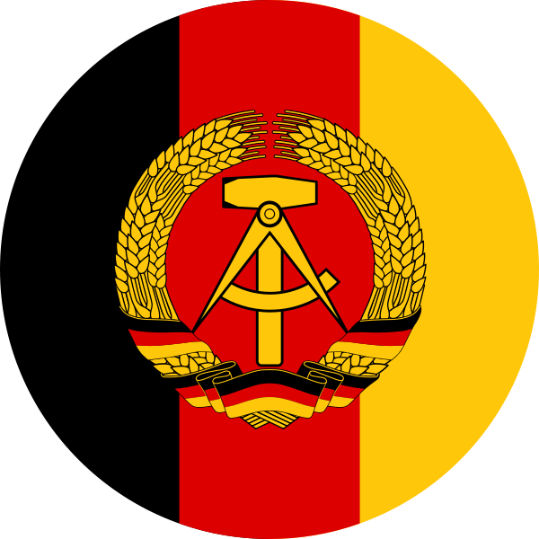 The National Insignia Of The East German Landstreitkräfte - German Democratic Republic Symbol Clipart (600x600), Png Download