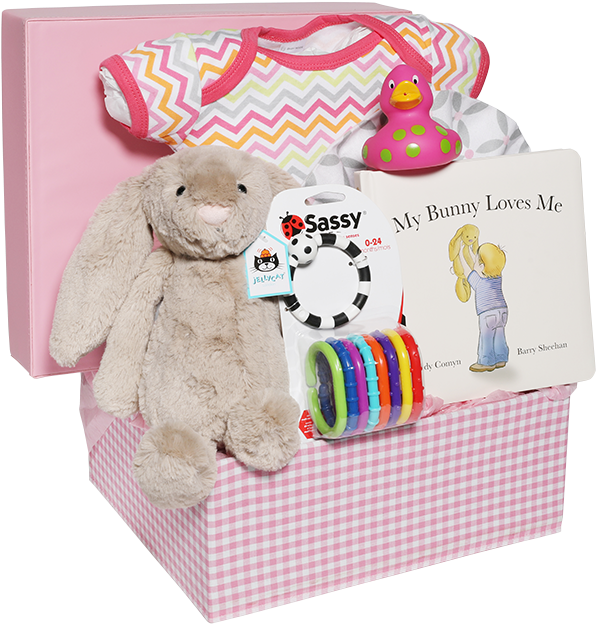 Baby Bundle Box Large Girl - Stuffed Toy Clipart (800x800), Png Download
