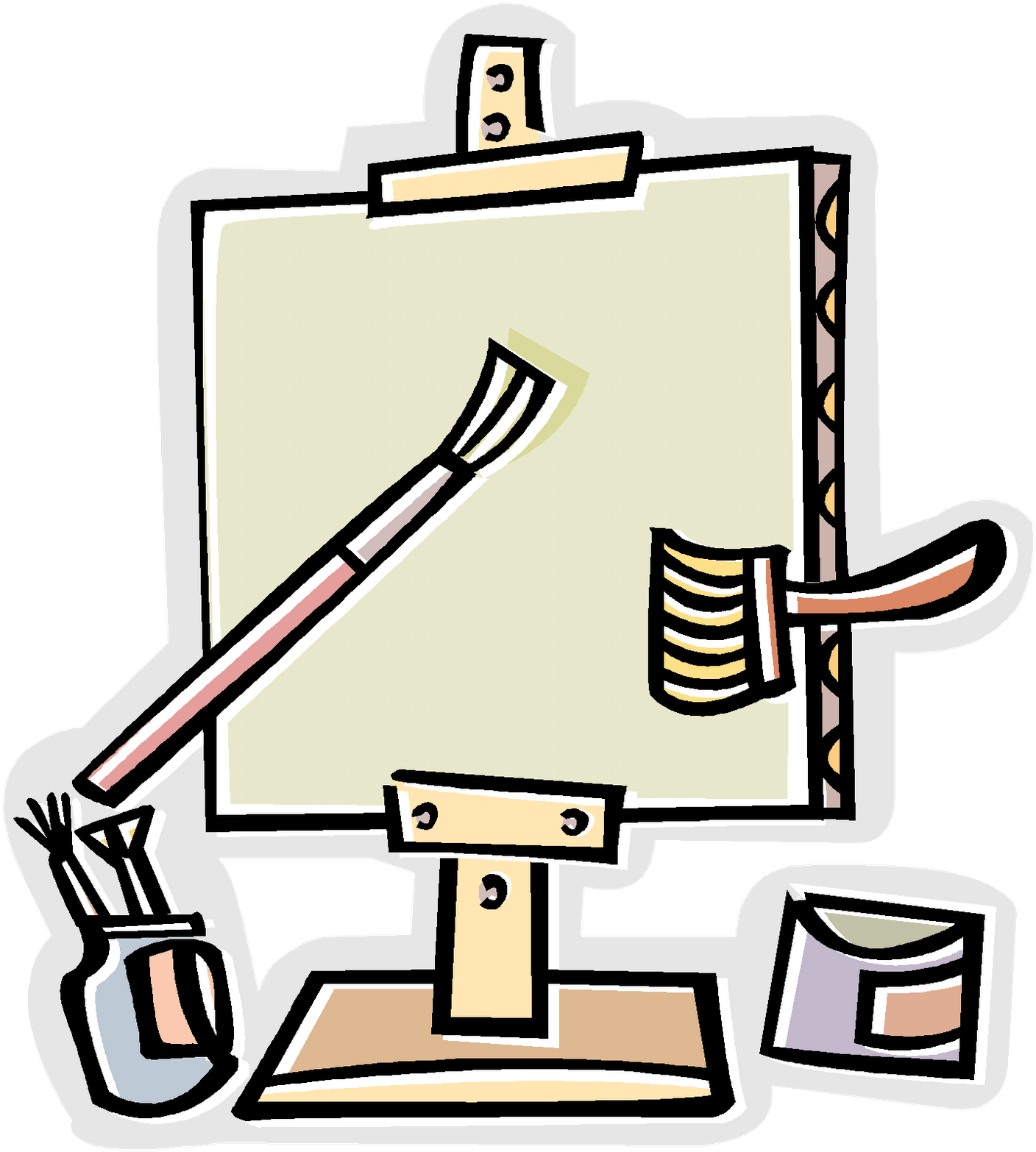 Art Supplies Clipart - Clip Art - Png Download (1442x1600), Png Download