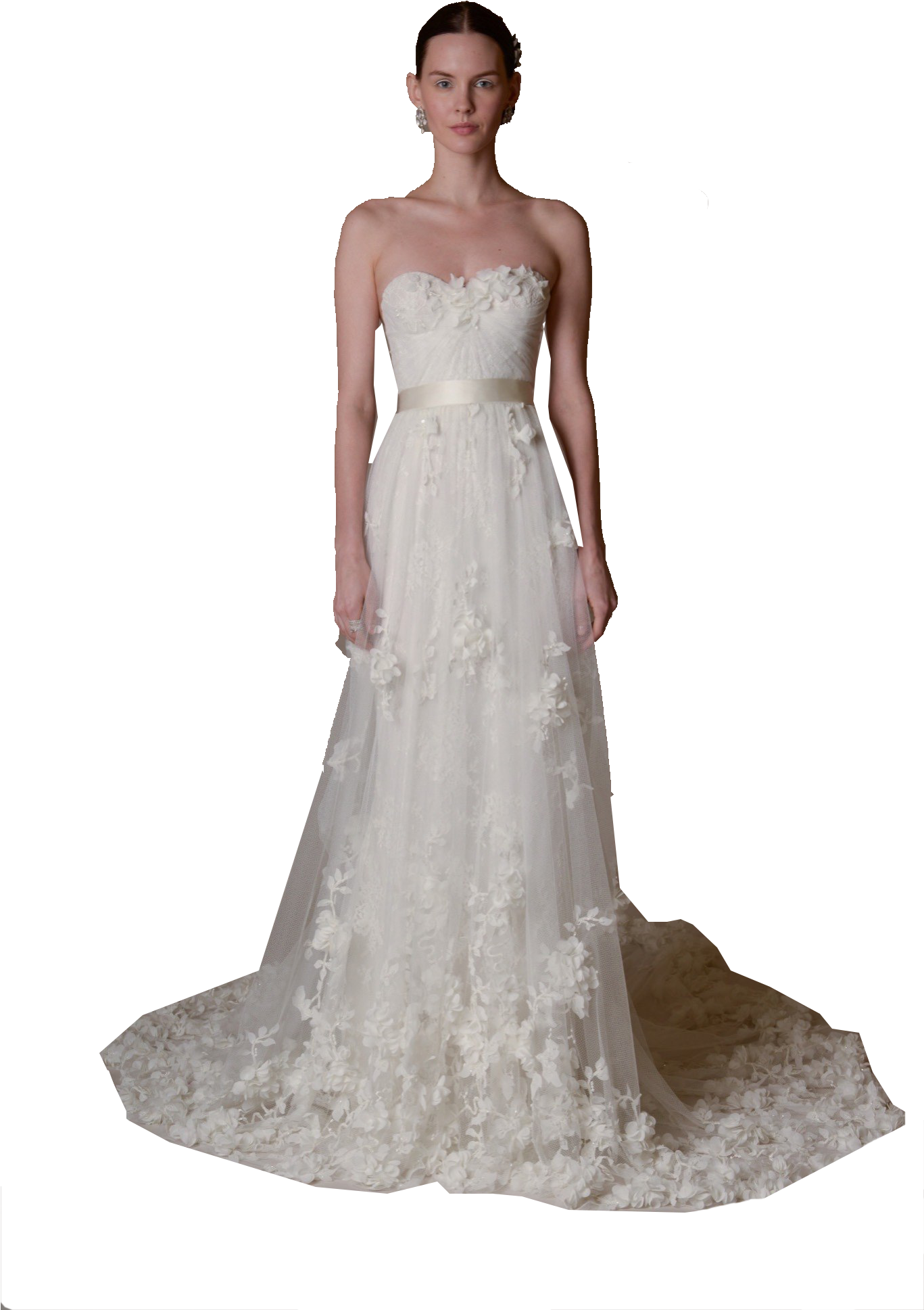 Spring Bridal Png Image - Wedding Dress Clipart (1367x1937), Png Download