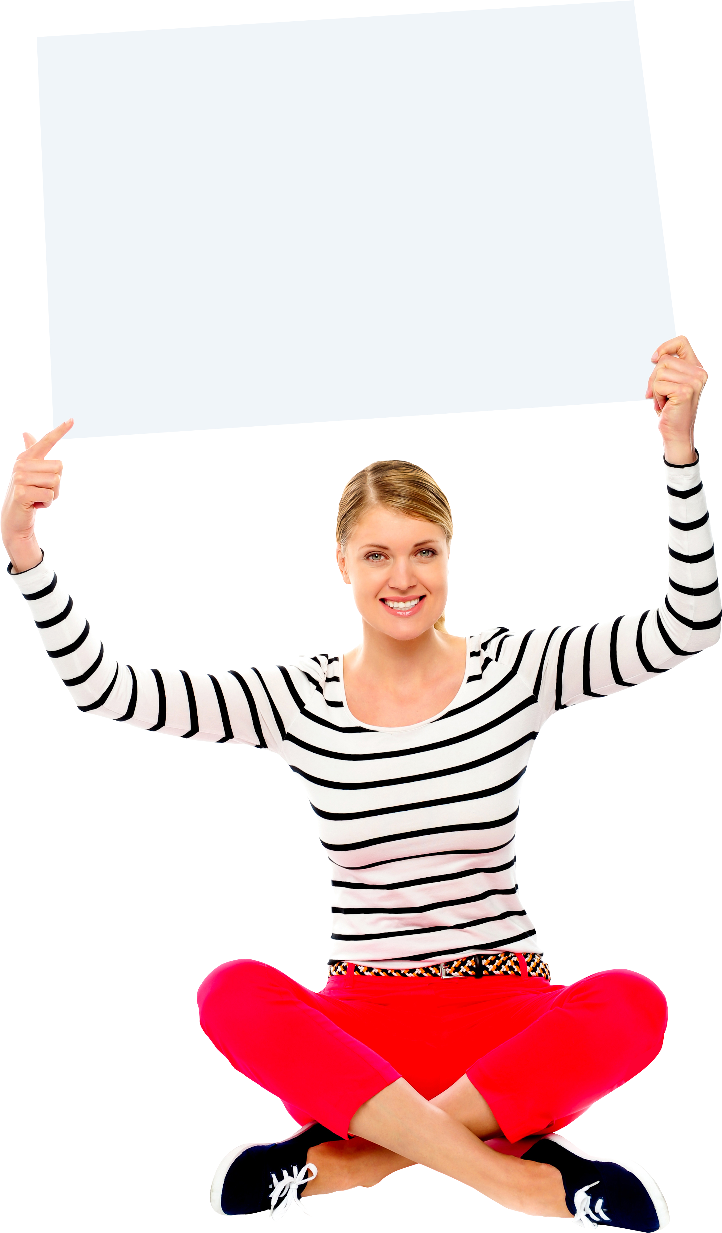 Girl Holding Banner Png Photo - Hand Holding Banner Png Clipart (3100x4270), Png Download