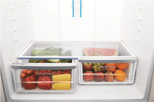 Whe6060sa Crispers - Westinghouse 605l French Door Fridge Clipart (624x520), Png Download