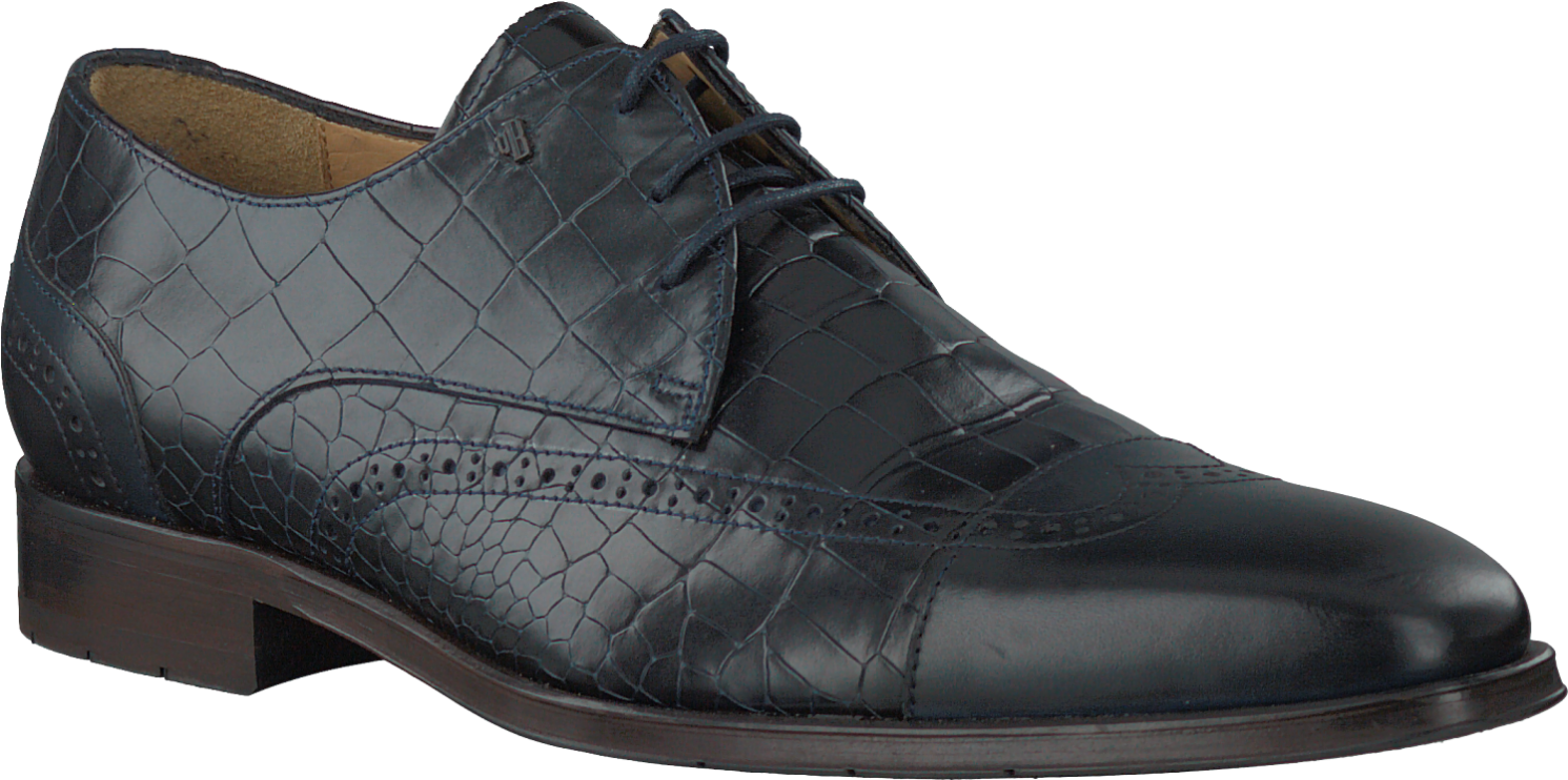 Blue Van Bommel Business Shoes 17091 Mens Leather Brogue - Leather Clipart (1500x751), Png Download