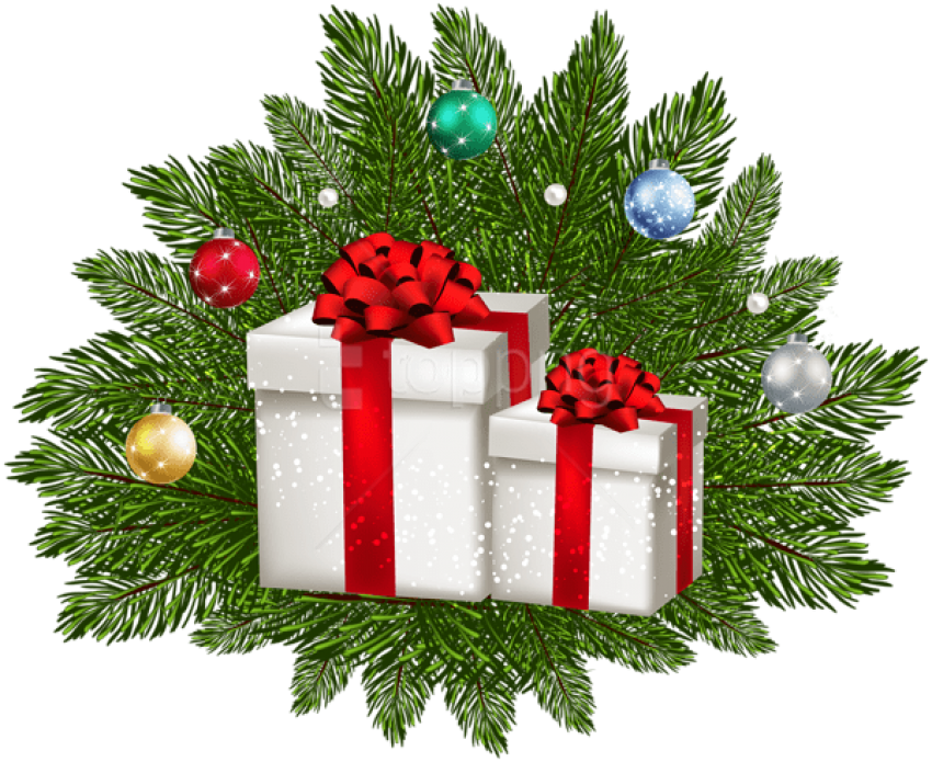 Free Png Christmas Deco Gifts Png - Christmas Day Clipart (850x695), Png Download