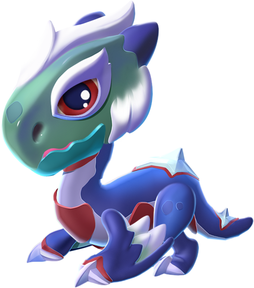 Patriot Dragon Baby - Cartoon Clipart (892x1013), Png Download
