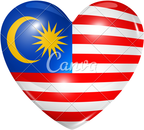 Love Malaysia - Circle Malaysia Flag Icon Png Clipart (800x744), Png Download