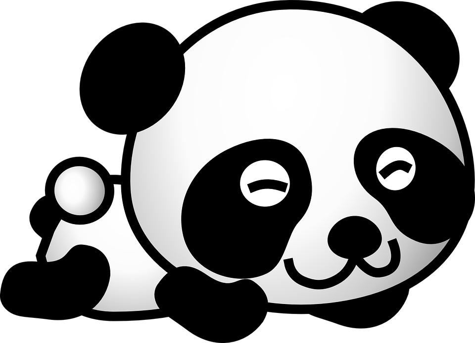 Cute Panda Free Illustration Panda Clipart Face Animal - Cute Panda Clipart - Png Download (960x695), Png Download