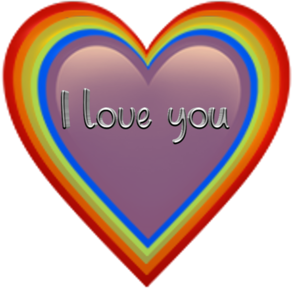 Rainbow Effects Coolness Yeet Beccasunite Beyourself - Heart Clipart (1010x999), Png Download