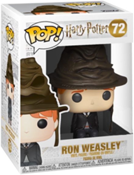 Ron Weasley Us Exclusive Pop Vinyl Figure - Ron Weasley Sorting Hat Funko Pop Clipart (600x600), Png Download