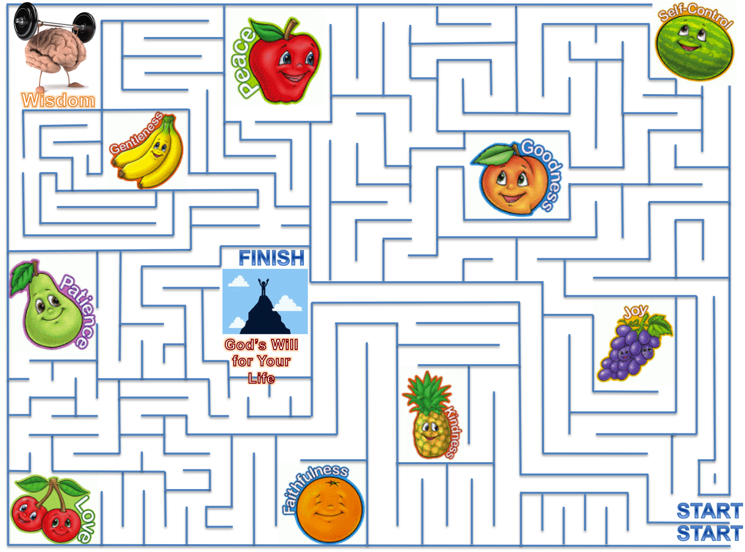 Image Free Download Patience Teach Them - Fruit Of The Spirit Activity Sheet Clipart (1527x1131), Png Download