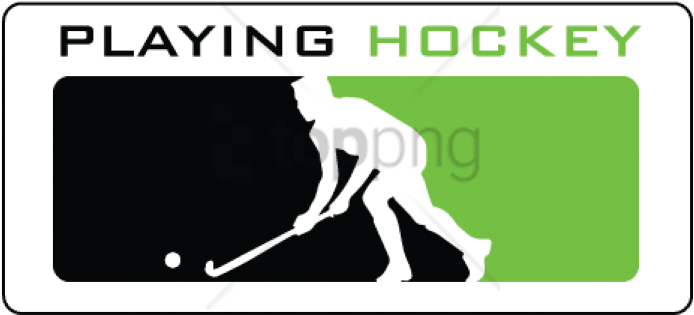 Free Png Download Playing Field Hockey Logo Png Images - Playing Hockey Logo Clipart (850x425), Png Download