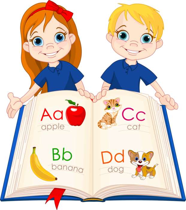 Daycare Clipart Imagenes De - Learning English Clipart - Png Download (621x699), Png Download