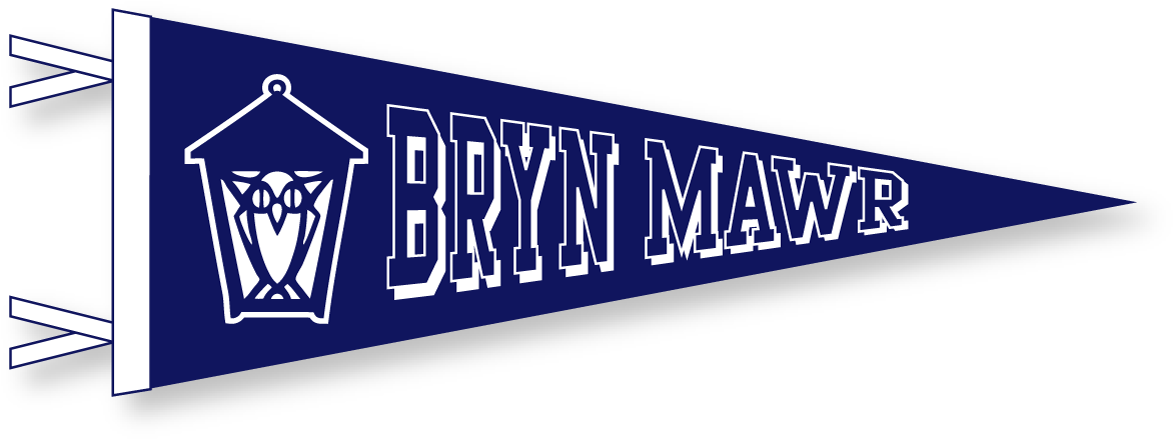 Pennant In Class Colors - Bryn Mawr College Lantern Clipart (1173x439), Png Download