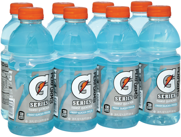 Gatorade Glacier Freeze - Plastic Bottle Clipart (638x483), Png Download