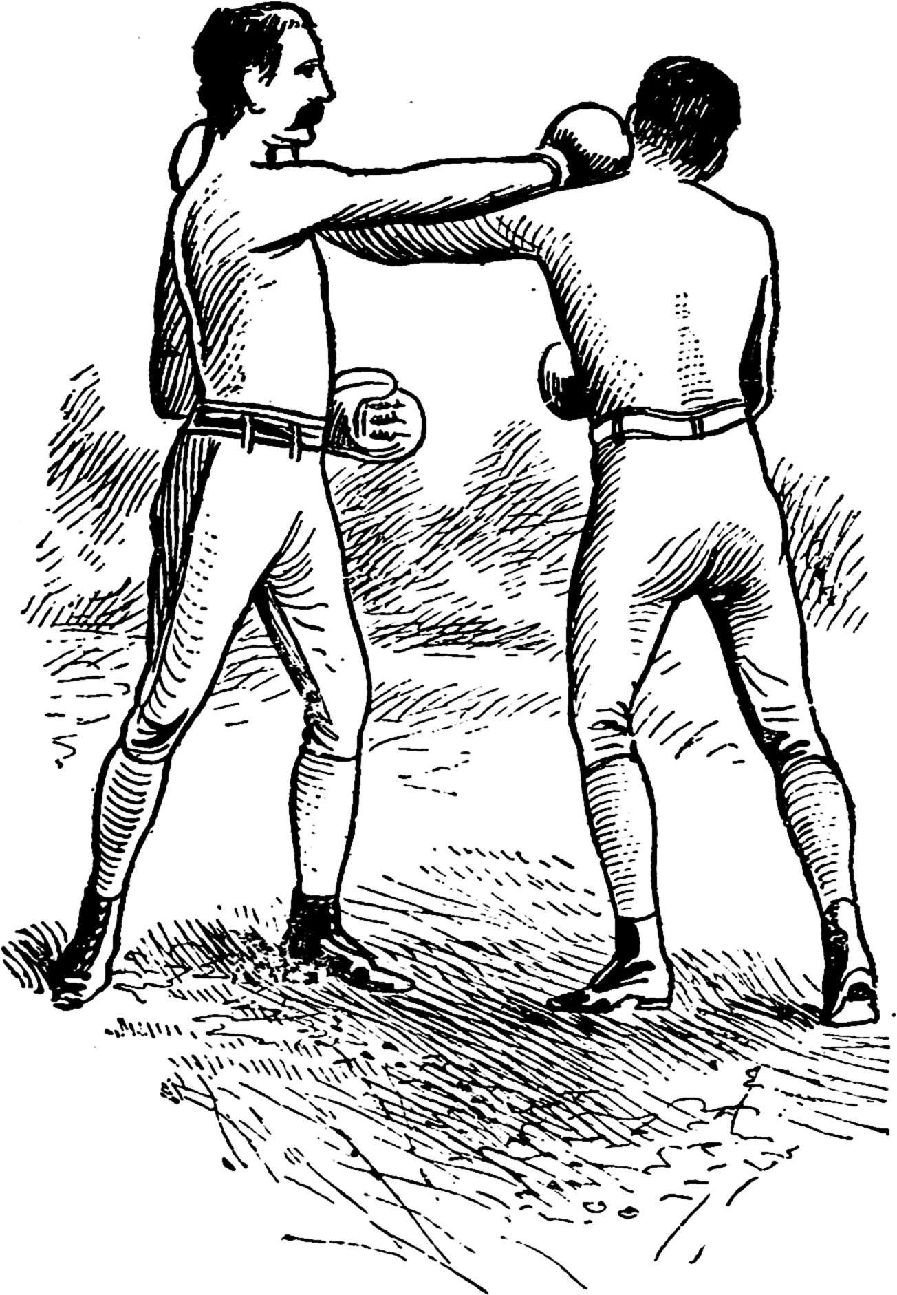 File Athletics And Manly - Russian Fist Fighting Clipart (1373x1928), Png Download