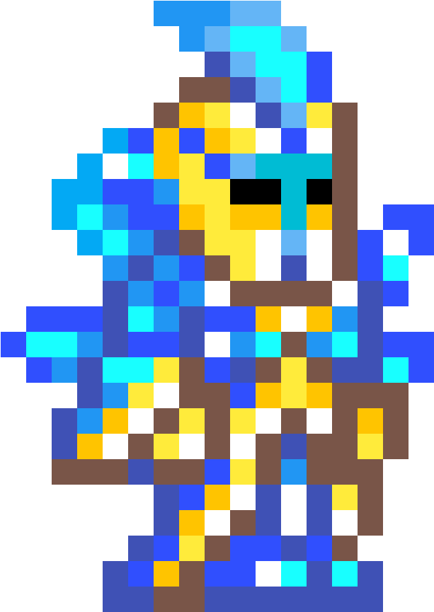 Stardust Armor - Terraria Stardust Armor Pixel Art Clipart (1184x1184), Png Download