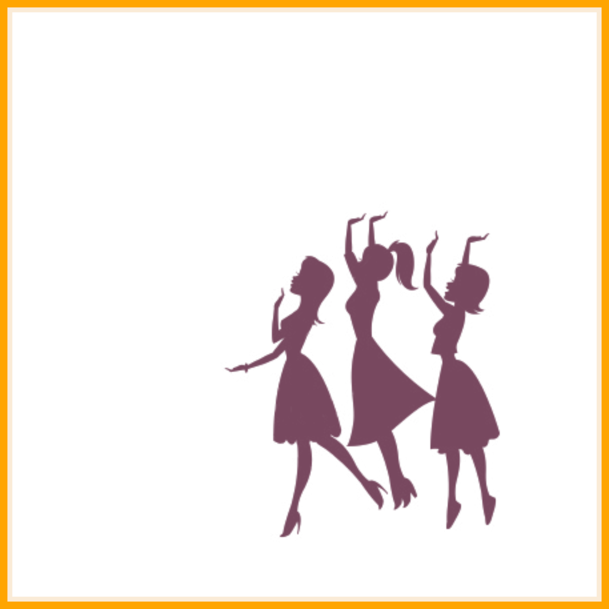 White Dress Clipart Church Dress - Bridesmaids Clipart - Png Download (1250x1250), Png Download