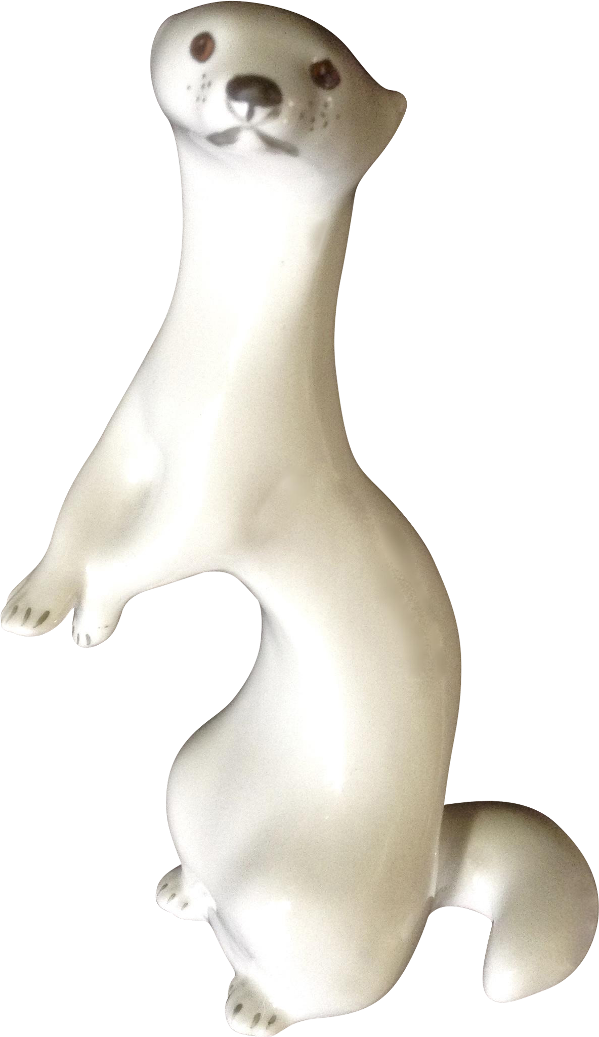 Ferret Weasel Figurine Lomonosov Imperial Porcelain - Stoat Clipart (2048x2048), Png Download