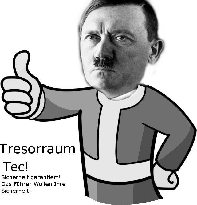 Hitler Was Not A Bad Guy - Transparent Background Vault Boy Transparent Clipart (641x666), Png Download