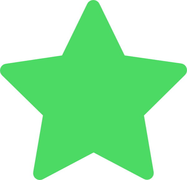 Green Stars Clip Art - Png Download (600x577), Png Download