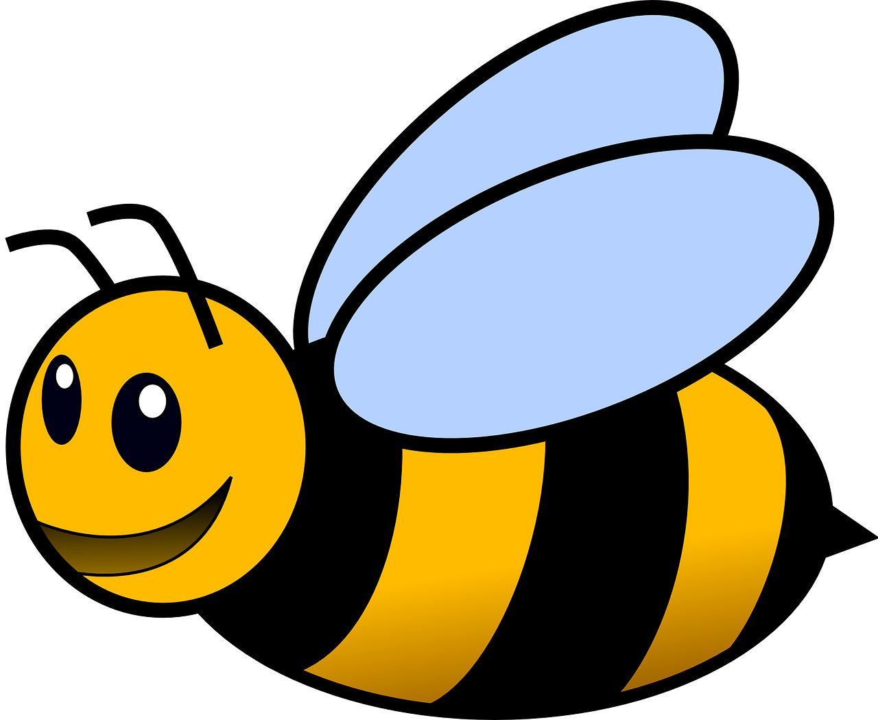 Bumblebee Honeybees Beehive Hive Png Image - Bee Clipart Transparent Png (1280x1049), Png Download