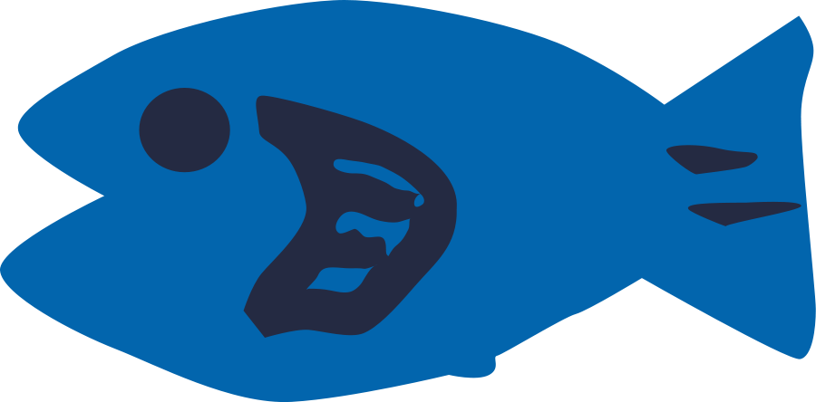 How To Set Use Fish Clipart - Large Fish Cartoon Transparent - Png Download (900x444), Png Download