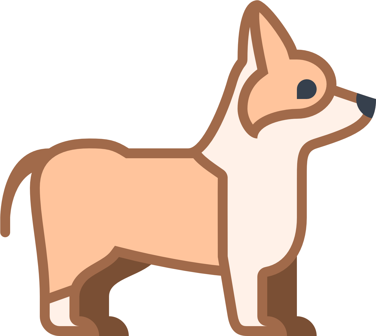 Dog Png Icon - Pembroke Welsh Corgi And German Shepherd Clipart (1600x1600), Png Download
