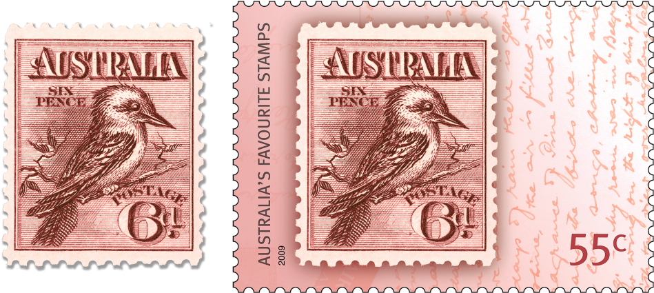 Kookaburra Stamp And The 2009 55c Australia& - Enrique Bunbury Freak Show Clipart (970x444), Png Download