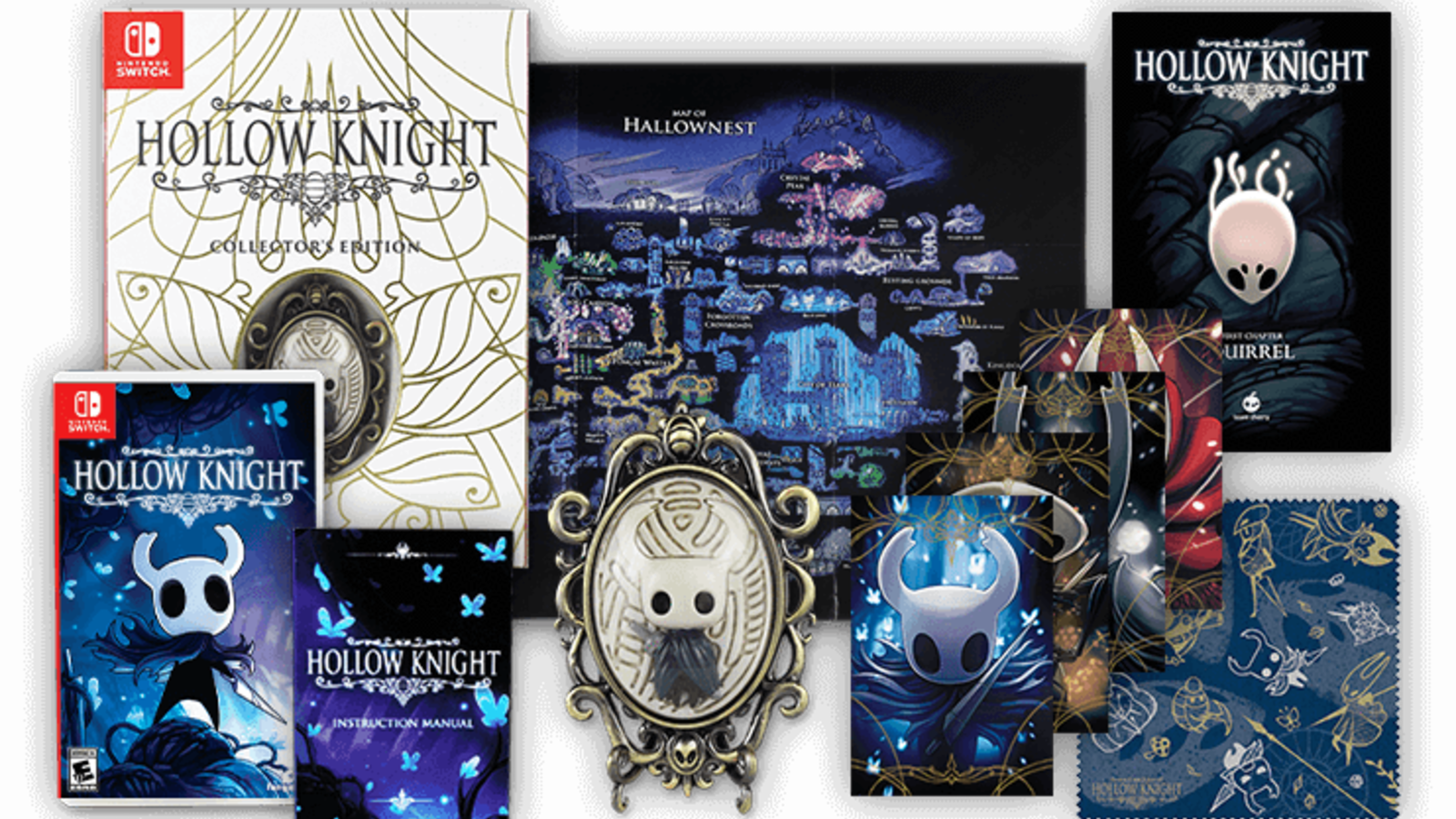 Hollow Knight Collector's Edition Nintendo Switch Clipart (1600x900), Png Download
